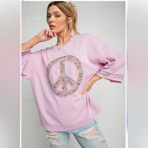 Easel Peace Sign Sweatshirt